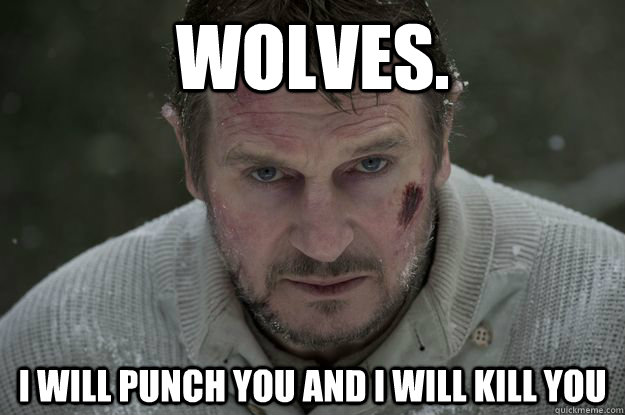 wolves. I will punch you and I will kill you  Liam Neeson Wolf Puncher