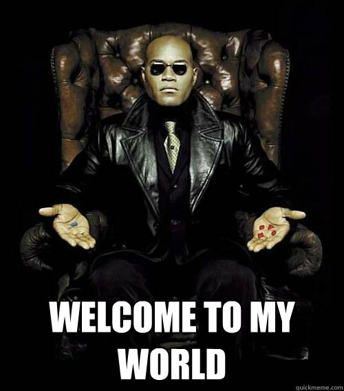  Welcome to my world  Morpheus