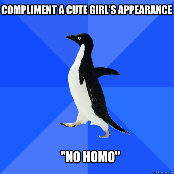 Compliment a cute girl's appearance 