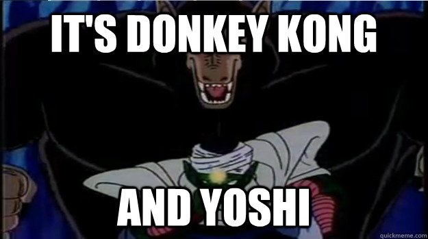 It's donkey kong and yoshi  Ape meme