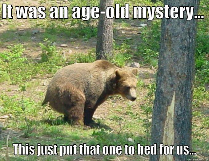 Yes, Bears do sh*t in the woods! - IT WAS AN AGE-OLD MYSTERY...   THIS JUST PUT THAT ONE TO BED FOR US... Misc