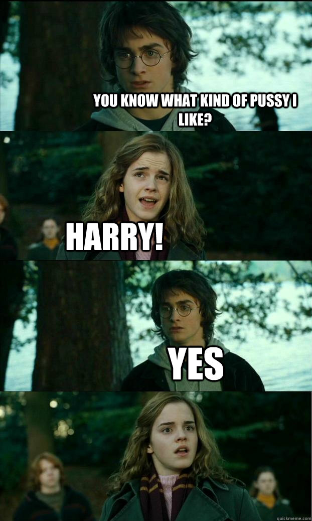 You know what kind of pussy i like? harry! yes  Horny Harry