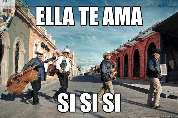 ELLA TE AMA SI SI SI  