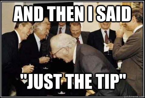 and then I said 