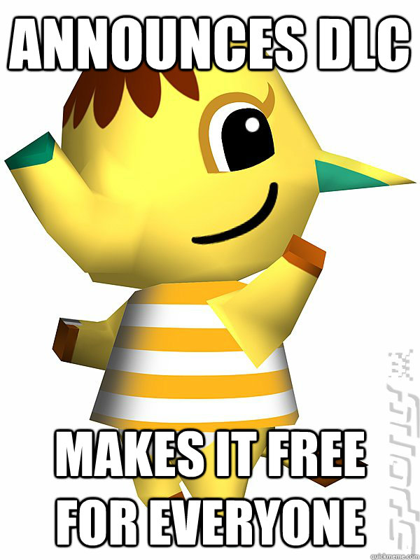 Announces DLC Makes it free for everyone  