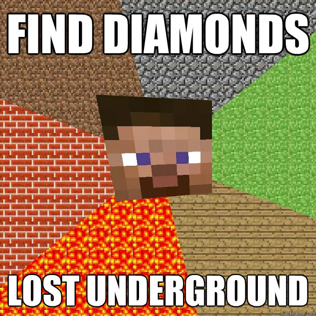 FIND DIAMONDS LOST UNDERGROUND - FIND DIAMONDS LOST UNDERGROUND  Minecraft