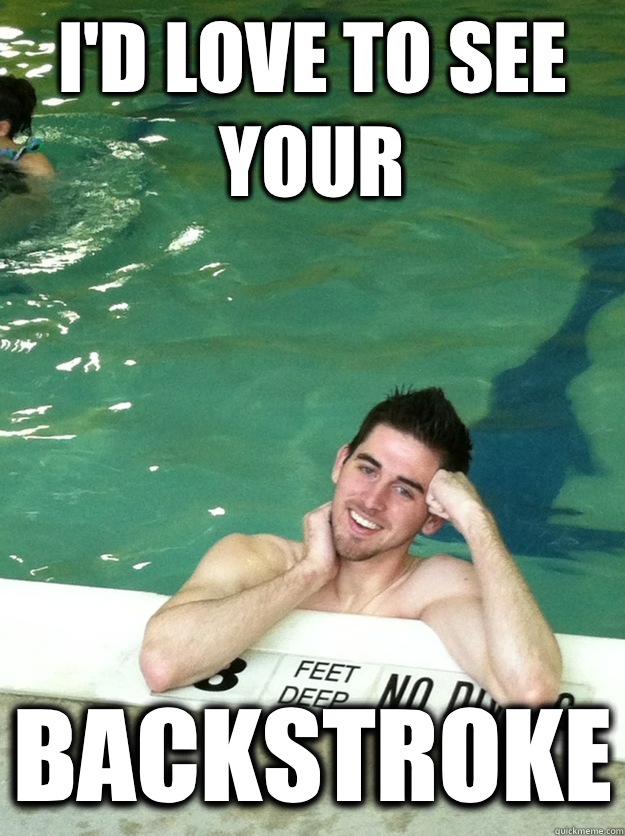 I'd love to see your Backstroke  