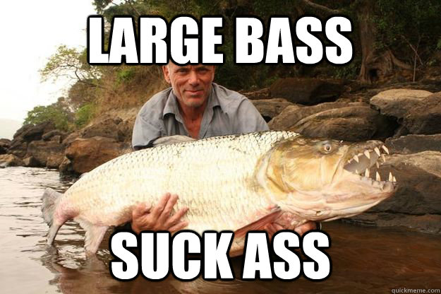 large bass suck ass - large bass suck ass  Jeremy Wade One-Ups You