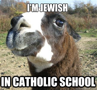 i'm jewish in catholic school - i'm jewish in catholic school  Drama Llama