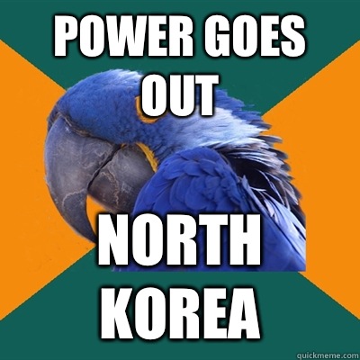 Power Goes Out North Korea  Paranoid Parrot