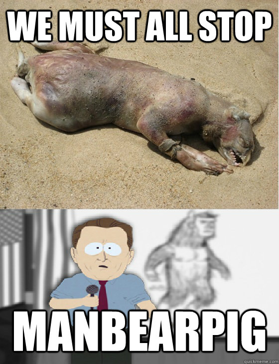 We must all stop ManBearPig  manbearpig