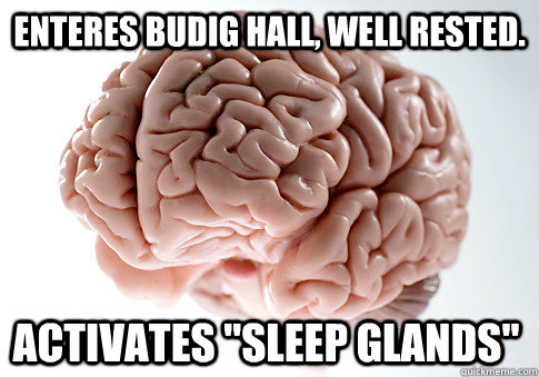 ENTERES BUDIG HALL, WELL RESTED. ACTIVATES 