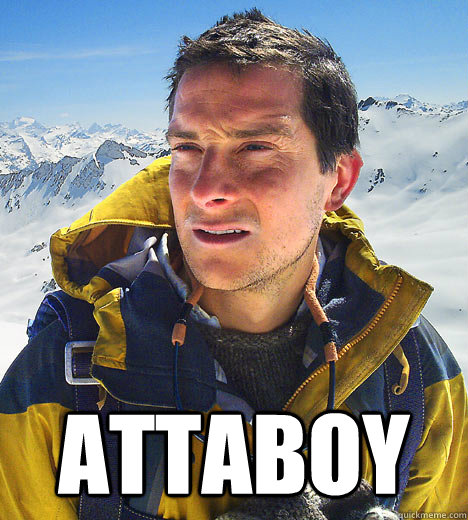  Attaboy   BEAR GRILLS