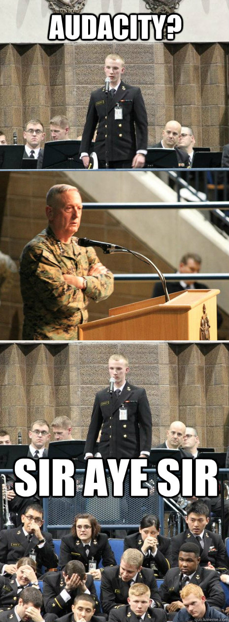 Audacity? SIR AYE SIR  