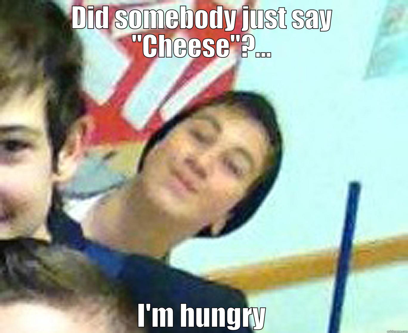 DID SOMEBODY JUST SAY 