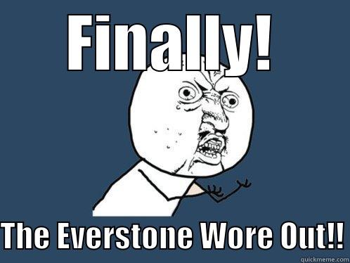 FINALLY! THE EVERSTONE WORE OUT!! Y U No