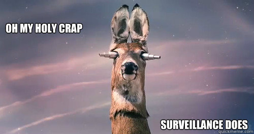 Oh My Holy Crap Surveillance Does  Oh My Holy Crap