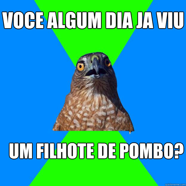 Voce algum dia ja viu  um filhote de pombo? - Voce algum dia ja viu  um filhote de pombo?  Hawkward