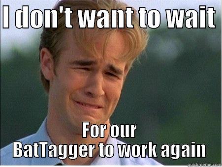 I DON'T WANT TO WAIT  FOR OUR BATTAGGER TO WORK AGAIN 1990s Problems