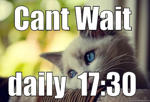 CANT WAIT DAILY  17:30 First World Problems Cat