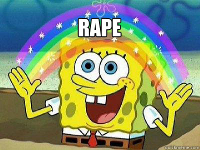 rape  - rape   rainbow spongebob