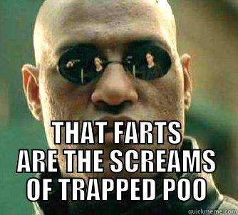  THAT FARTS ARE THE SCREAMS OF TRAPPED POO Matrix Morpheus