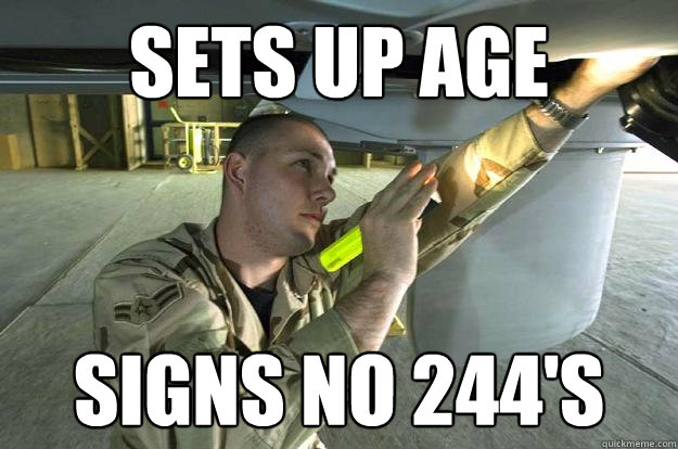 sets up age  signs no 244's  Dirtbag Maintainer