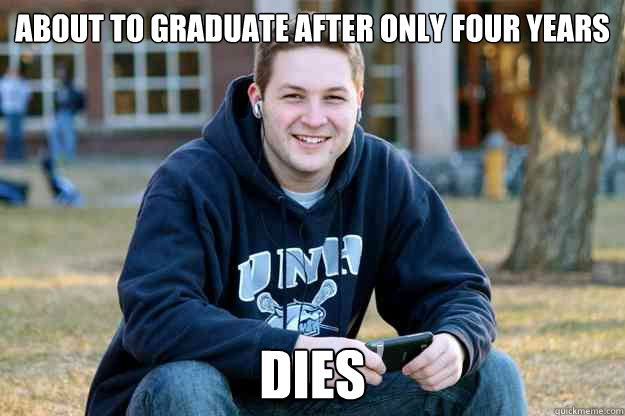 about to graduate after only four years dies  Successful College Senior