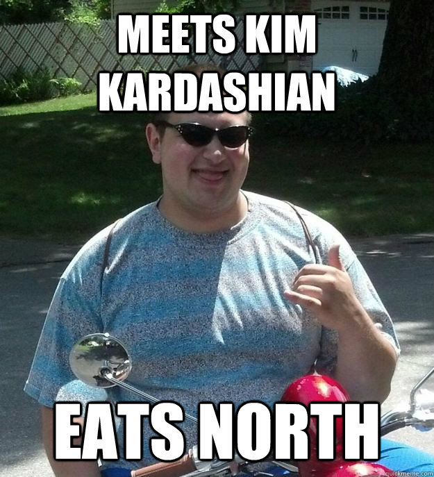 meets kim kardashian eats north  