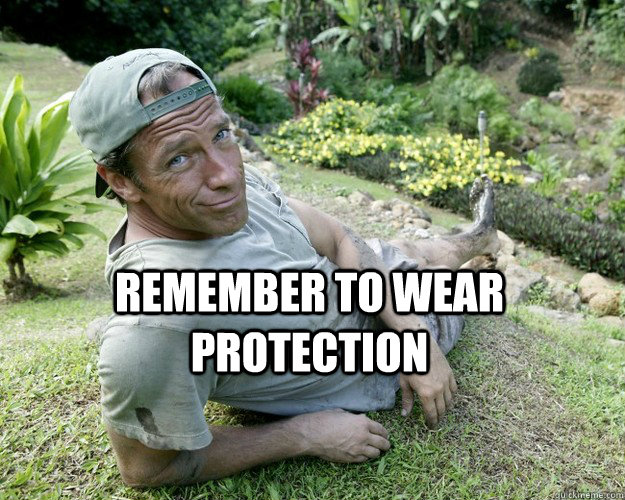 Remember to wear protection   