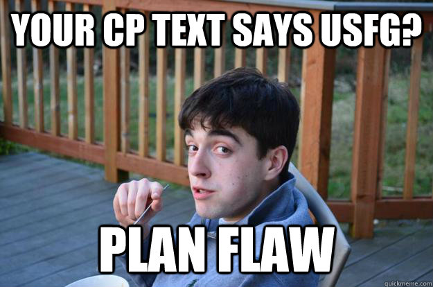 Your cp text says usfg? plan flaw - Your cp text says usfg? plan flaw  dammit donaghy