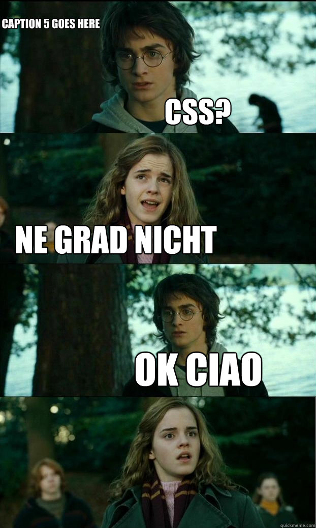 css? ne grad nicht ok ciao Caption 4 goes here Caption 5 goes here  Horny Harry