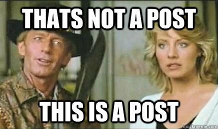 thats not a post this is a post - thats not a post this is a post  Misc