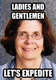 Ladies and gentlemen Let's expedite  Benevolent Weinstein