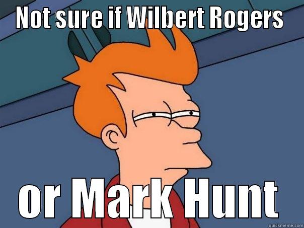 NOT SURE IF WILBERT ROGERS OR MARK HUNT Futurama Fry