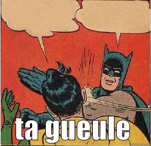 OUBLIE PAS DEMAIN A 2H IL SERA.... TA GUEULE Batman Slapping Robin