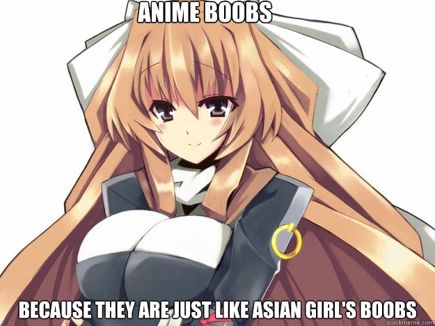 anime boobs  because they are just like asian girl's boobs - anime boobs  because they are just like asian girl's boobs  anime boobies