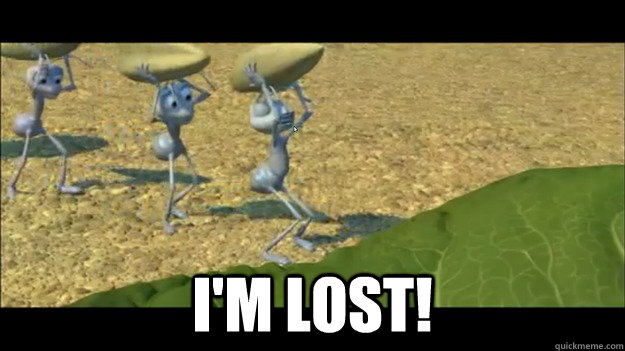  I'm LOST! -  I'm LOST!  Im lost!