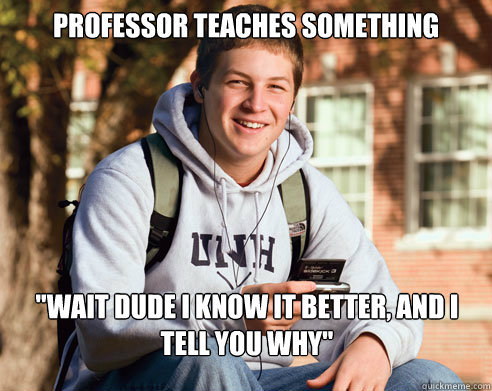 Professor teaches something 