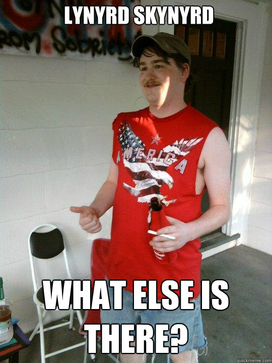 Lynyrd Skynyrd What else is there?  Redneck Randal