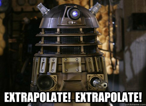 Extrapolate!  Extrapolate! - Extrapolate!  Extrapolate!  Dalek Cones