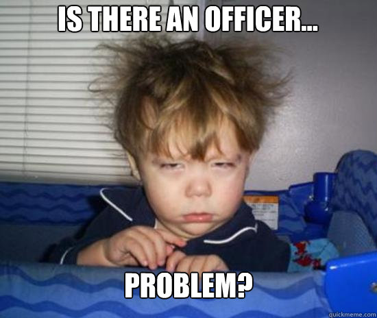 is there an officer... problem?  Harry potter