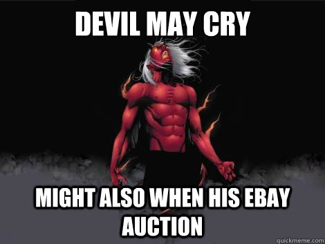devil may cry  might also when his ebay auction   devil may cry