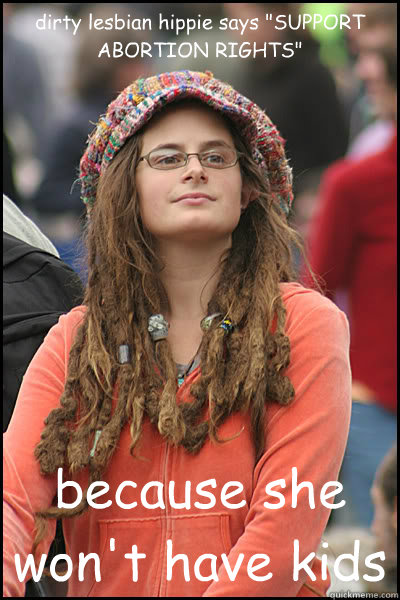 dirty lesbian hippie says 