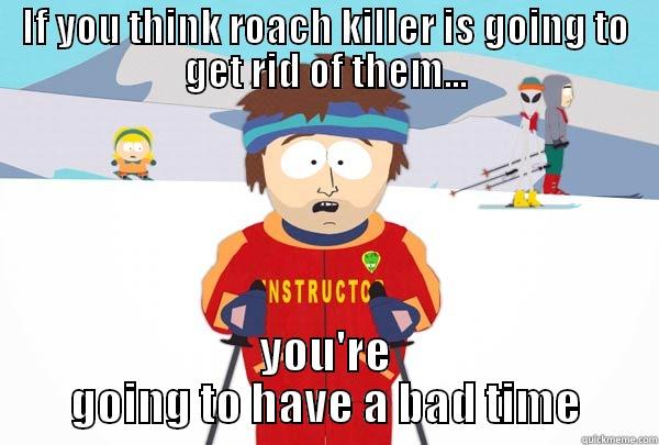 IF YOU THINK ROACH KILLER IS GOING TO GET RID OF THEM... YOU'RE GOING TO HAVE A BAD TIME Super Cool Ski Instructor
