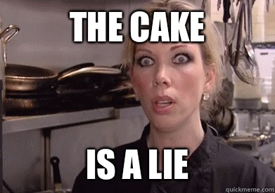 The cake Is a lie  Crazy Amy