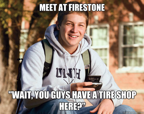 Meet at Firestone 