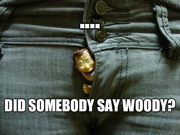 .... Did somebody say Woody?   