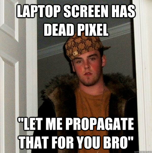 Laptop screen has dead pixel 