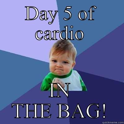 DAY 5 OF CARDIO IN THE BAG! Success Kid